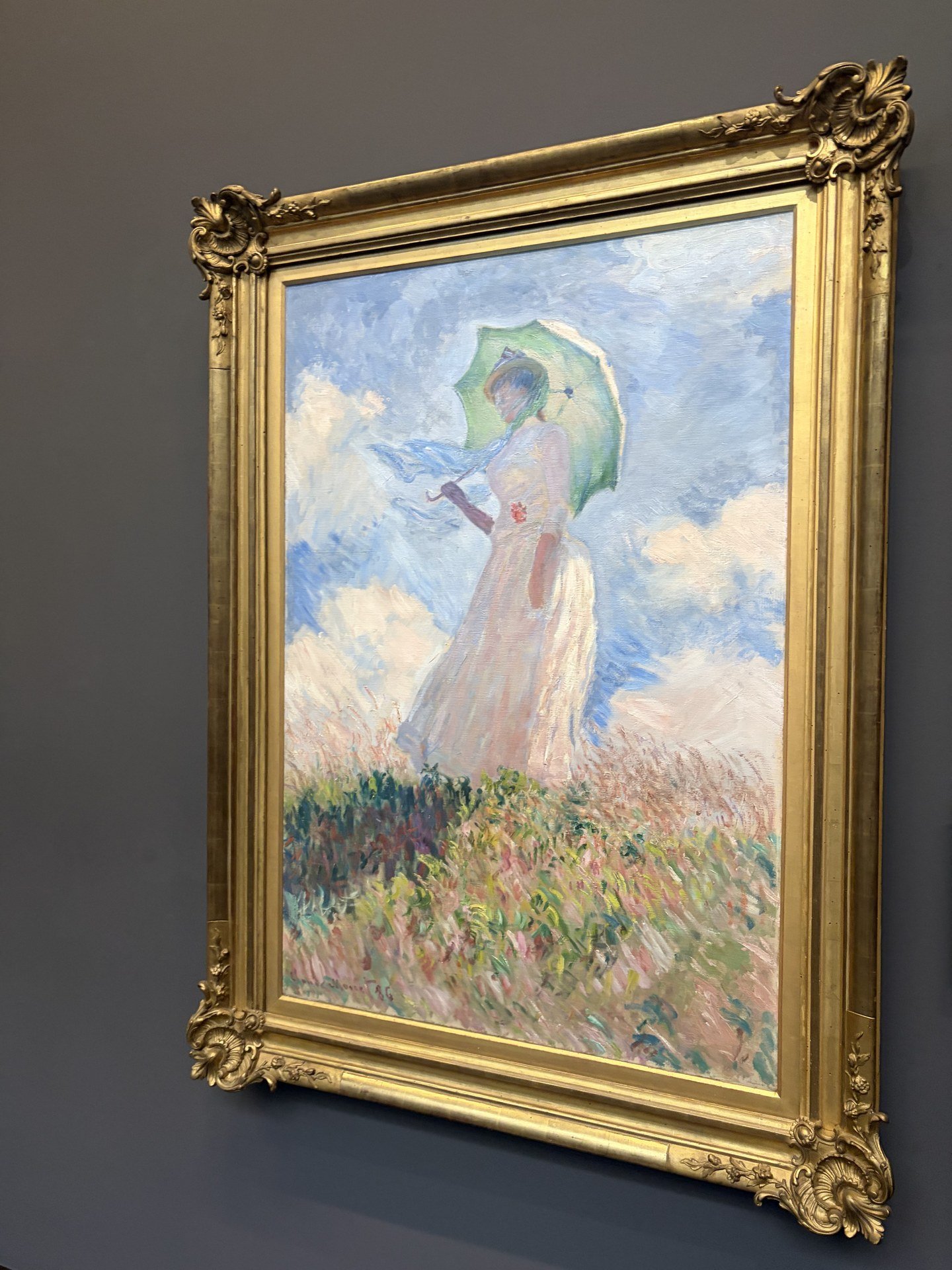 Femme à l'ombrelle tournée vers la gauche, Claude Monet, Musée d'Orsay